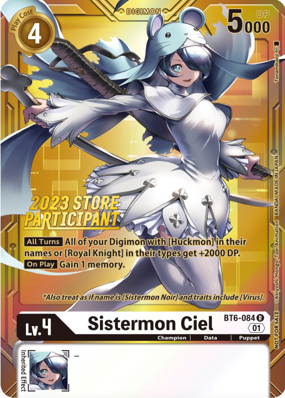 Sistermon Ciel [BT6-084] (2023 Store Participant) [Double Diamond Promos] | Arkham Games and Comics