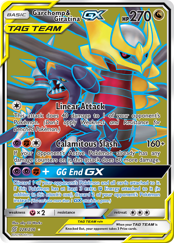 Garchomp & Giratina GX (228/236) [Sun & Moon: Unified Minds] | Arkham Games and Comics