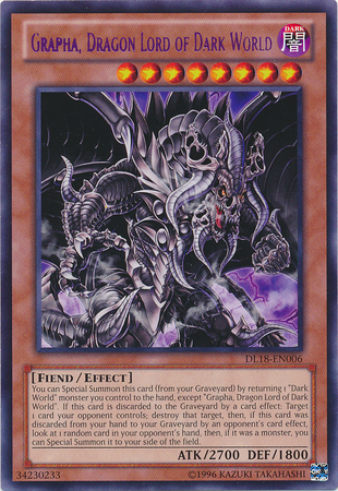 Grapha, Dragon Lord of Dark World (Purple) [DL18-EN006] Rare | Arkham Games and Comics