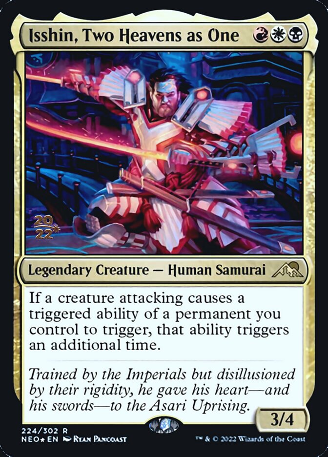 Isshin, Two Heavens as One [Kamigawa: Neon Dynasty Prerelease Promos] | Arkham Games and Comics