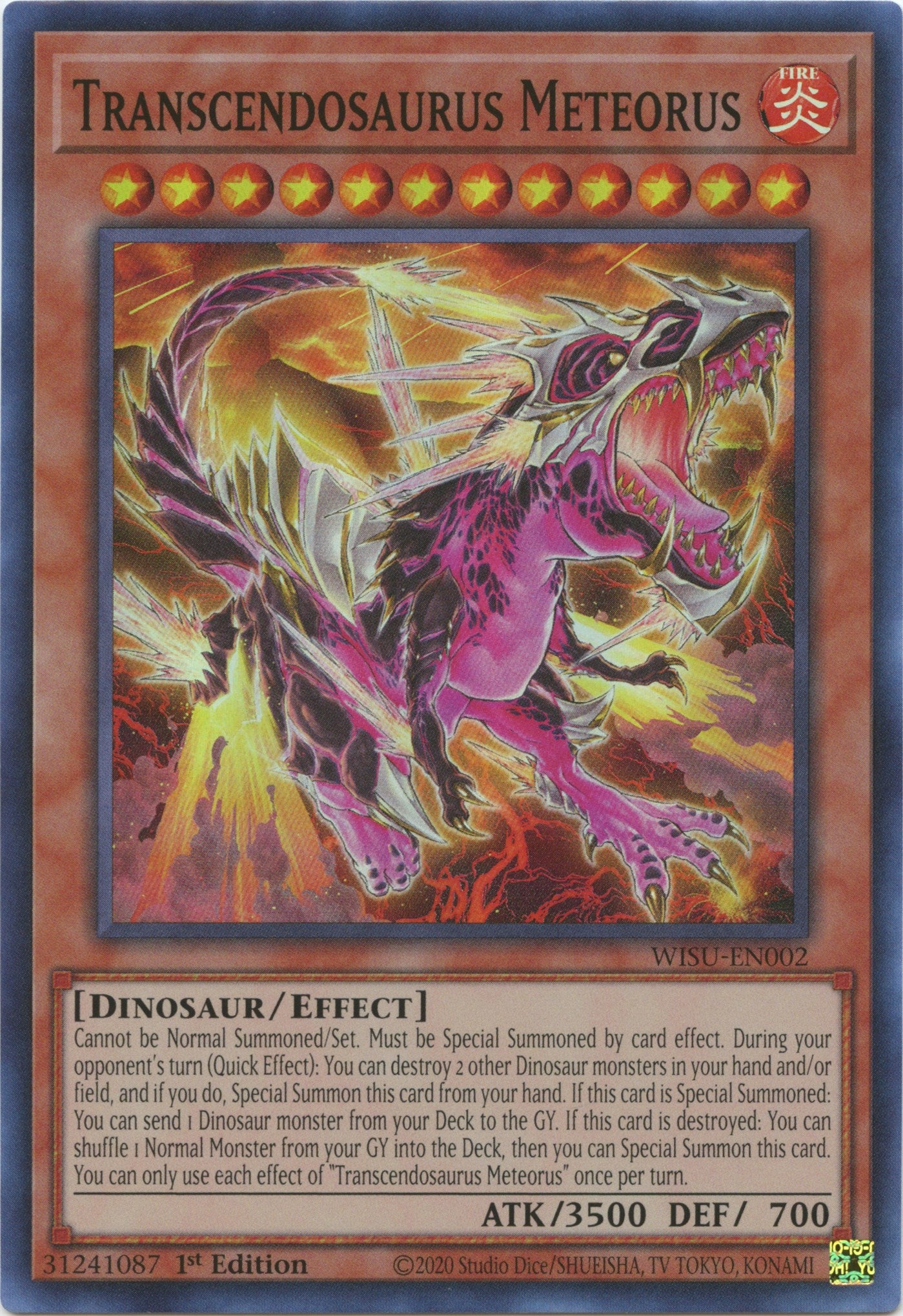 Transcendosaurus Meteorus [WISU-EN002] Super Rare | Arkham Games and Comics