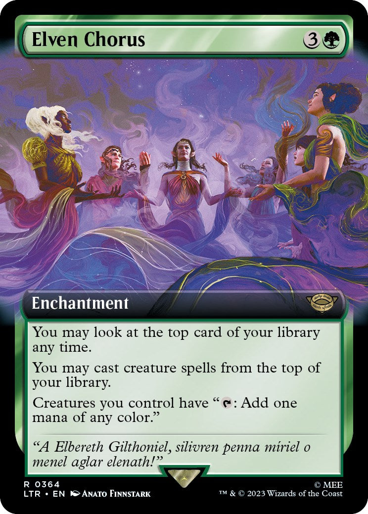 Elven Chorus (Extended Art) [The Lord of the Rings: Tales of Middle-Earth] | Arkham Games and Comics
