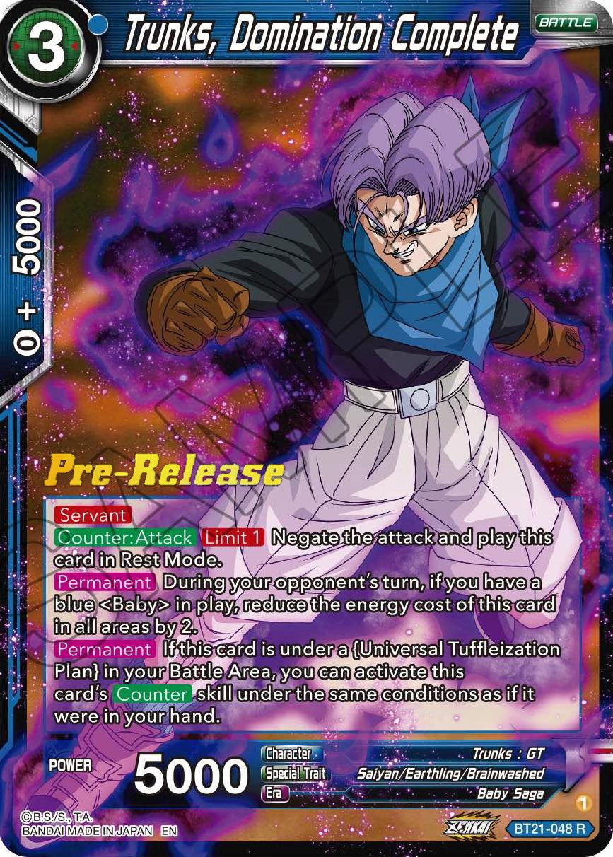 Trunks, Domination Complete (BT21-048) [Wild Resurgence Pre-Release Cards] | Arkham Games and Comics