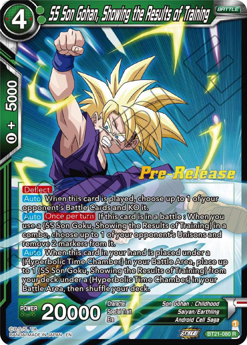 SS Son Gohan, Showing the Results of Training (BT21-080) [Wild Resurgence Pre-Release Cards] | Arkham Games and Comics