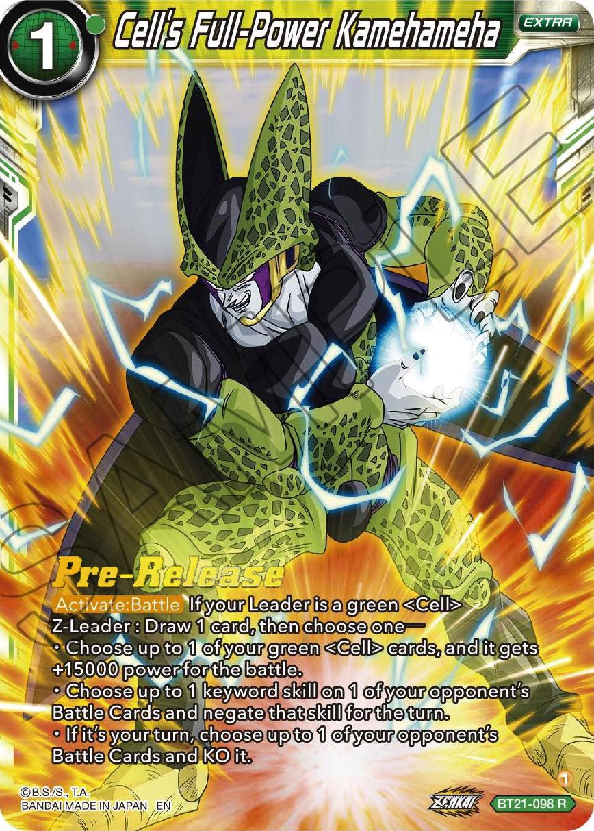 Cell's Full-Power Kamehameha (BT21-098) [Wild Resurgence Pre-Release Cards] | Arkham Games and Comics