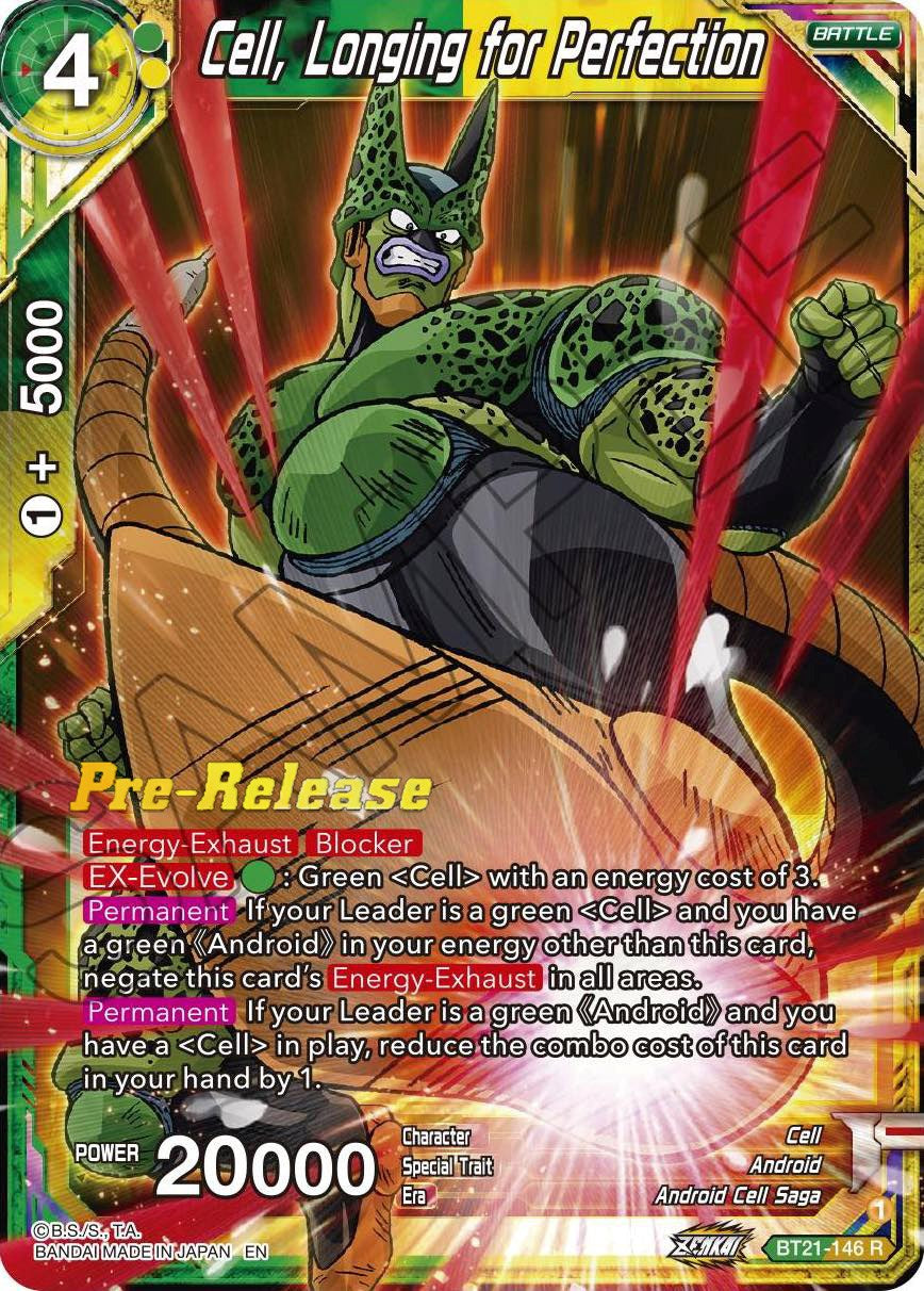 Cell, Longing for Perfection (BT21-146) [Wild Resurgence Pre-Release Cards] | Arkham Games and Comics