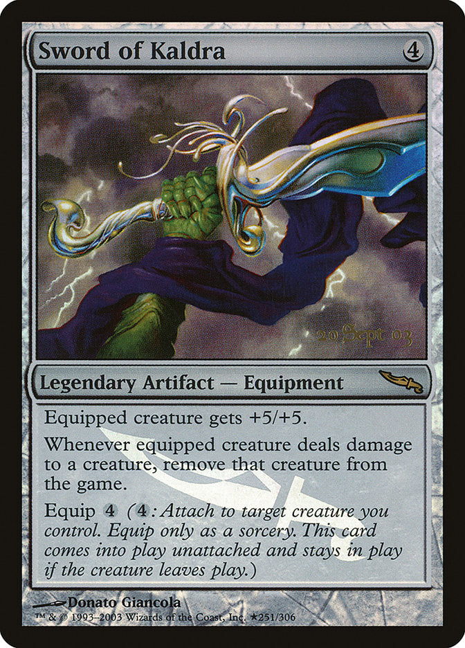 Sword of Kaldra [Mirrodin Promos] | Arkham Games and Comics