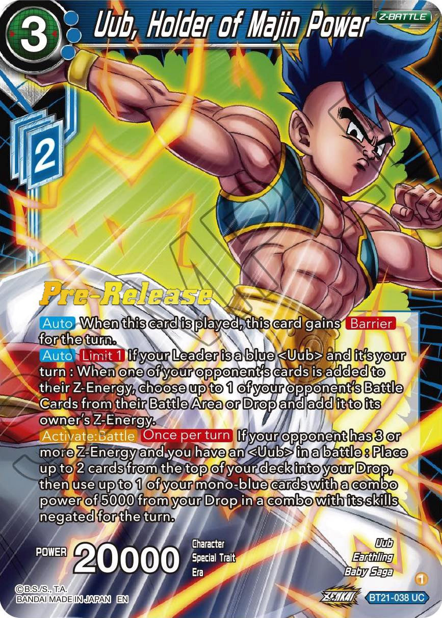 Uub, Holder of Majin Power (BT21-038) [Wild Resurgence Pre-Release Cards] | Arkham Games and Comics