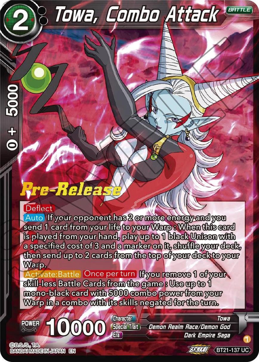 Towa, Combo Attack (BT21-137) [Wild Resurgence Pre-Release Cards] | Arkham Games and Comics