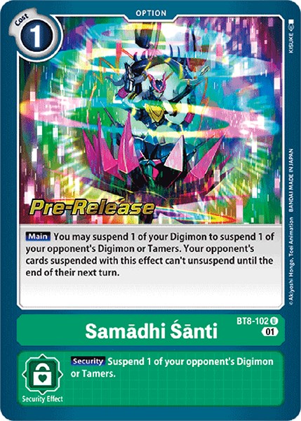 Samadhi Santi [BT8-102] [New Awakening Pre-Release Cards] | Arkham Games and Comics