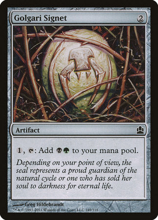 Golgari Signet [Commander 2011] | Arkham Games and Comics