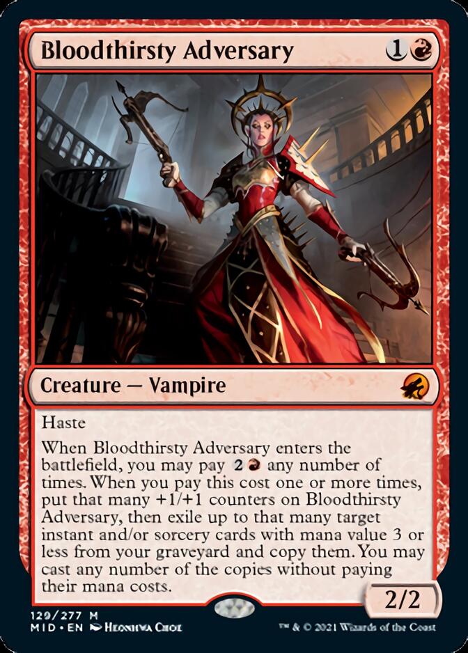 Bloodthirsty Adversary [Innistrad: Midnight Hunt] | Arkham Games and Comics