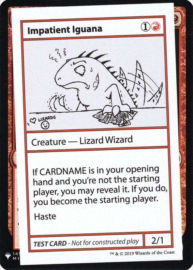 Impatient Iguana [Mystery Booster Playtest Cards] | Arkham Games and Comics