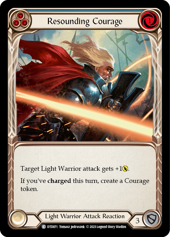 Resounding Courage (Blue) [DTD071] (Dusk Till Dawn) | Arkham Games and Comics