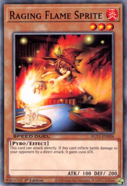 Raging Flame Sprite [SGX1-ENH06] Common | Arkham Games and Comics