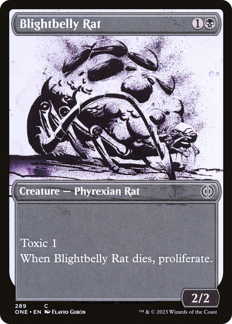 Blightbelly Rat (Showcase Ichor) [Phyrexia: All Will Be One] | Arkham Games and Comics