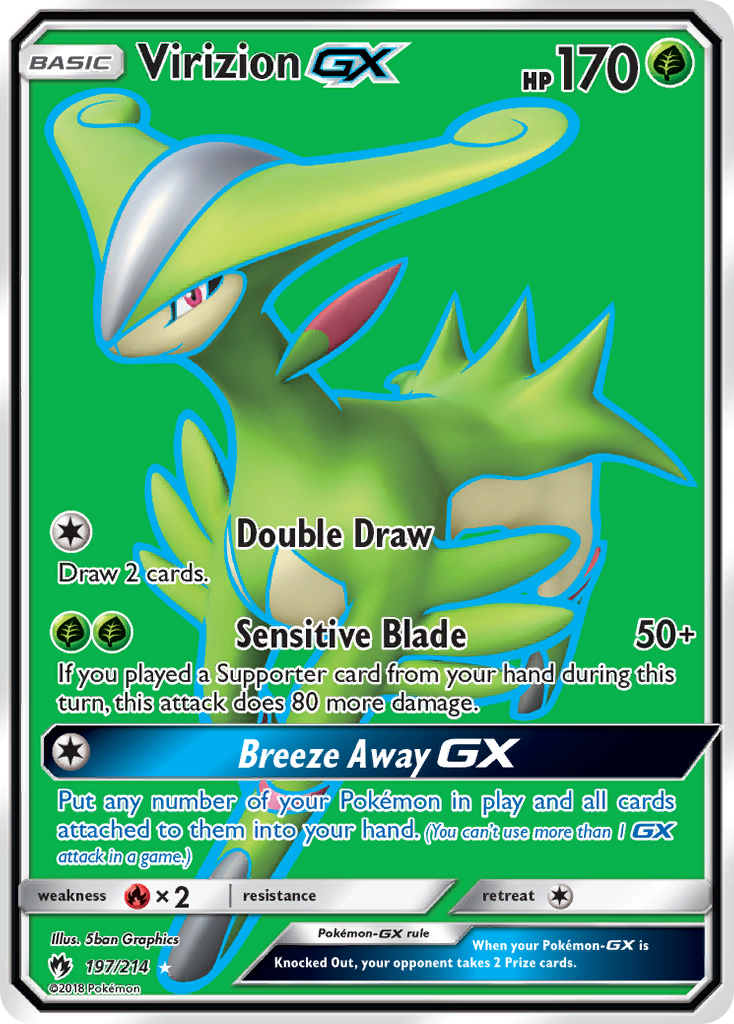 Virizion GX (197/214) [Sun & Moon: Lost Thunder] | Arkham Games and Comics