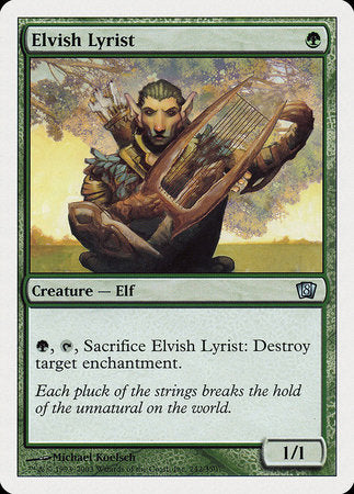 Elvish Lyrist [Eighth Edition] | Arkham Games and Comics