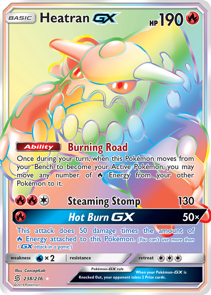 Heatran GX (238/236) [Sun & Moon: Unified Minds] | Arkham Games and Comics