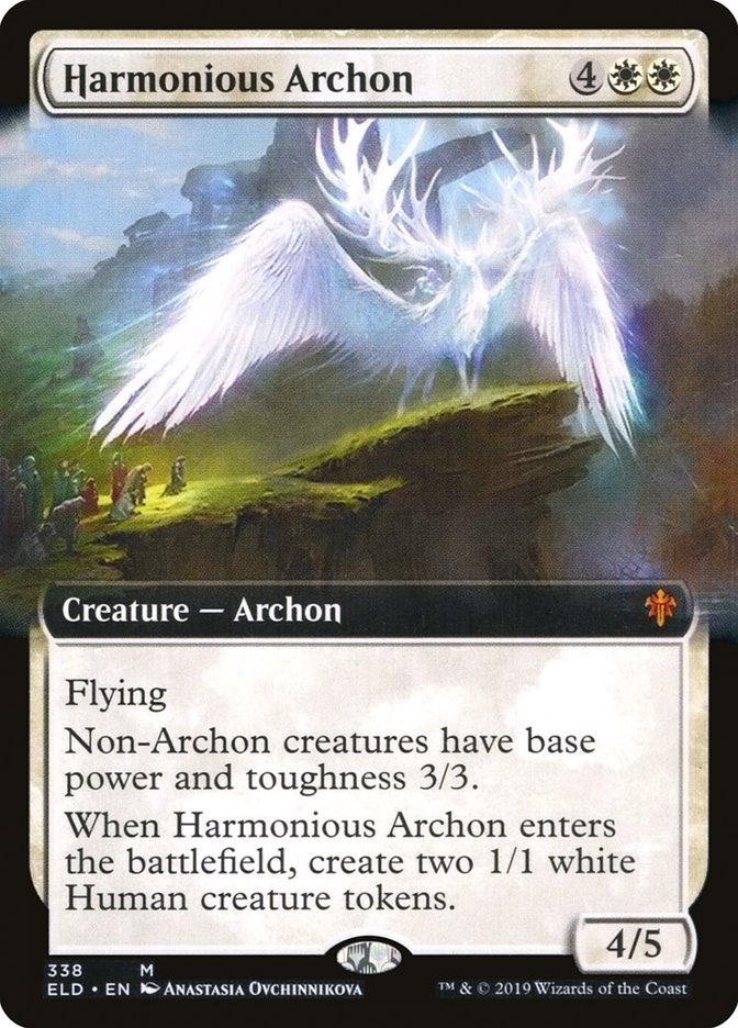 Harmonious Archon (Extended Art) [Throne of Eldraine] | Arkham Games and Comics