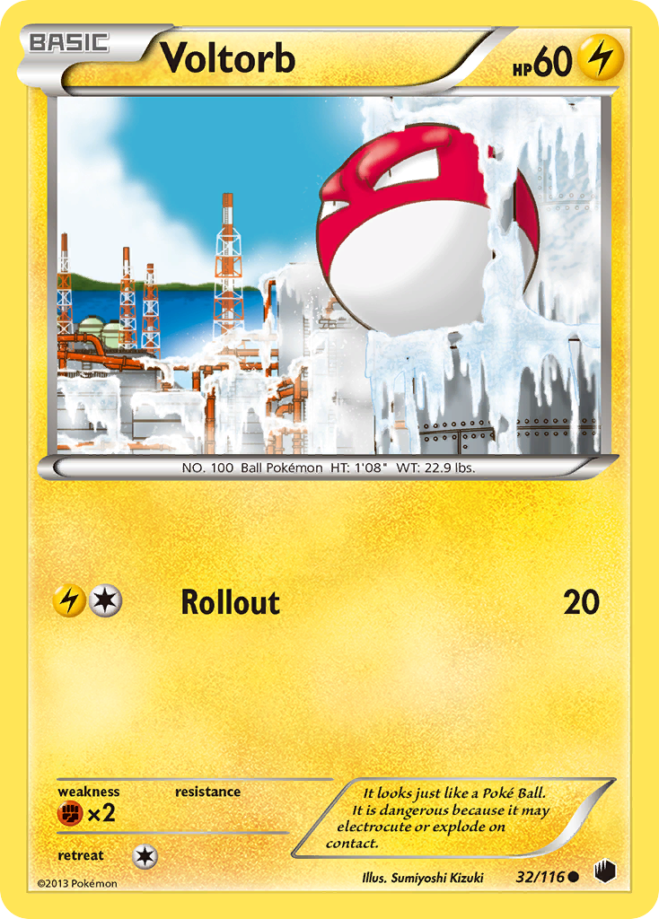 Voltorb (32/116) [Black & White: Plasma Freeze] | Arkham Games and Comics