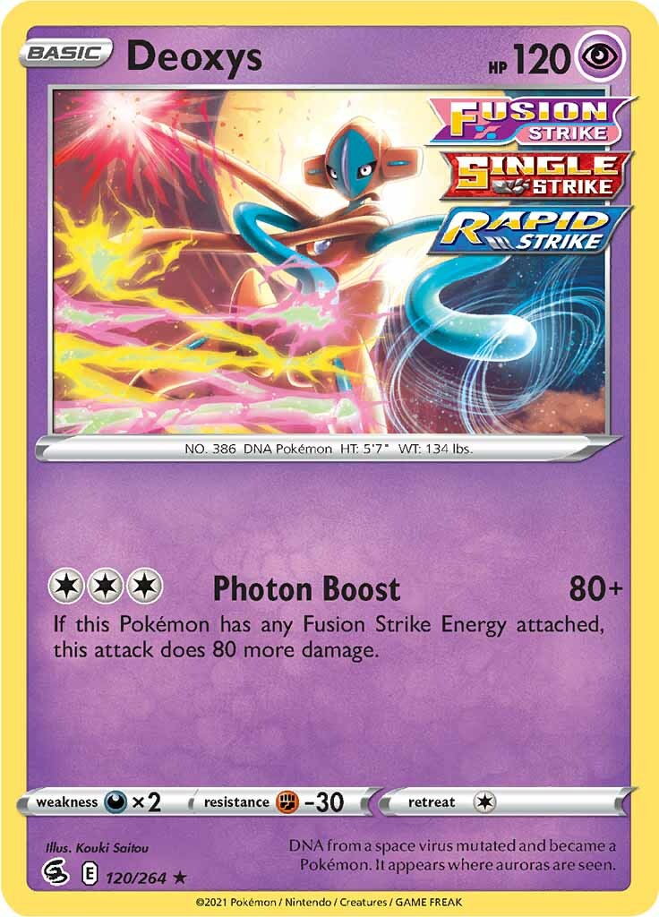 Deoxys (120/264) [Sword & Shield: Fusion Strike] | Arkham Games and Comics