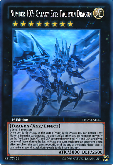 Number 107: Galaxy-Eyes Tachyon Dragon [LTGY-EN044] Ghost Rare | Arkham Games and Comics