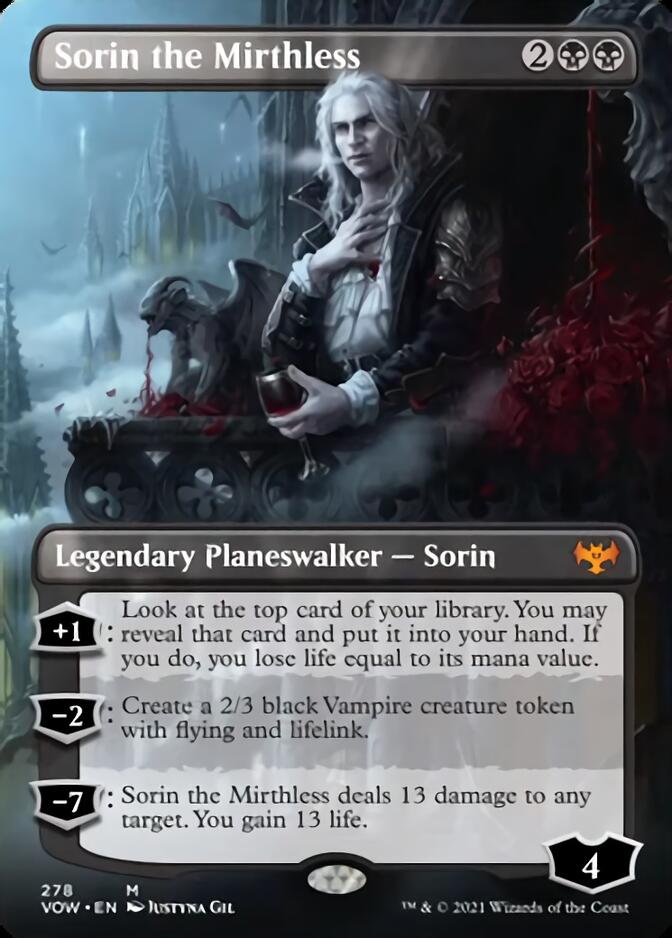 Sorin the Mirthless (Borderless) [Innistrad: Crimson Vow] | Arkham Games and Comics