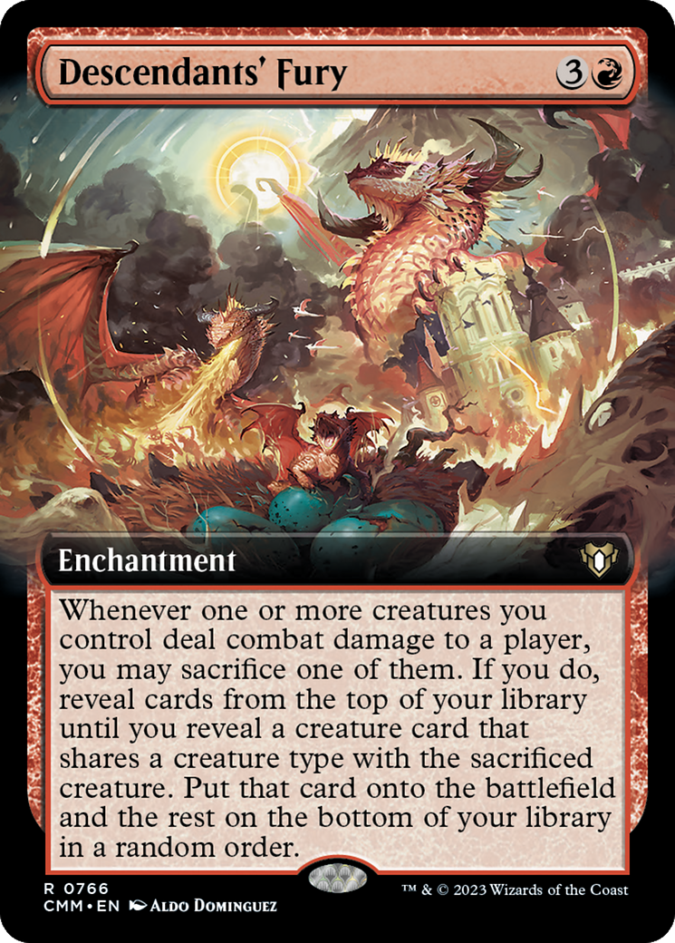 Descendants' Fury (Extended Art) [Commander Masters] | Arkham Games and Comics