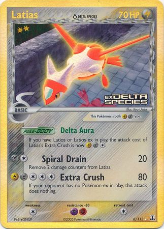 Latias (8/113) (Delta Species) (Stamped) [EX: Delta Species] | Arkham Games and Comics