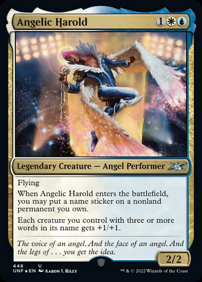 Angelic Harold (Galaxy Foil) [Unfinity] | Arkham Games and Comics