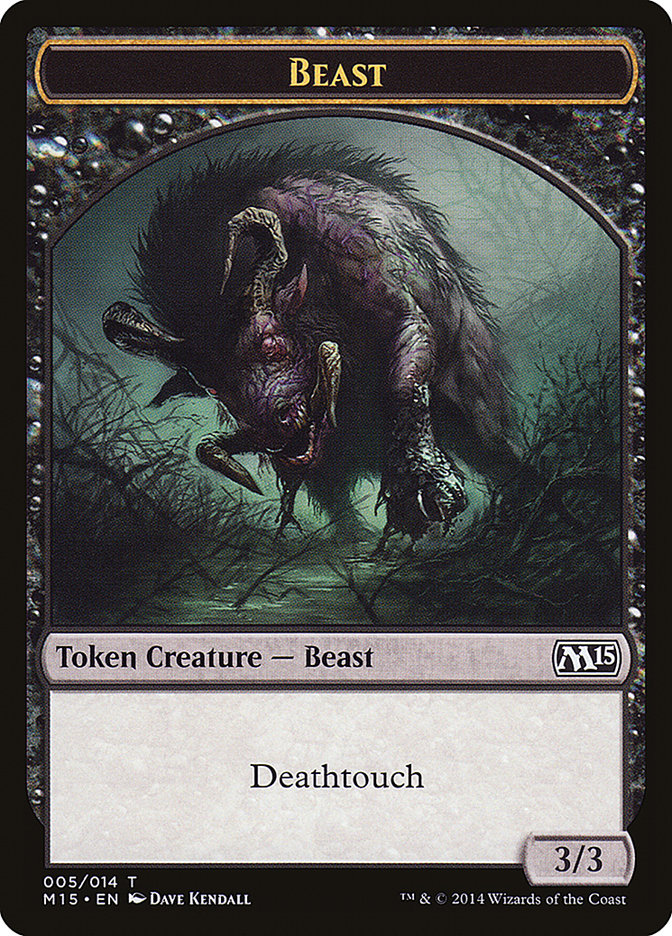 Beast (005/014) [Magic 2015 Tokens] | Arkham Games and Comics