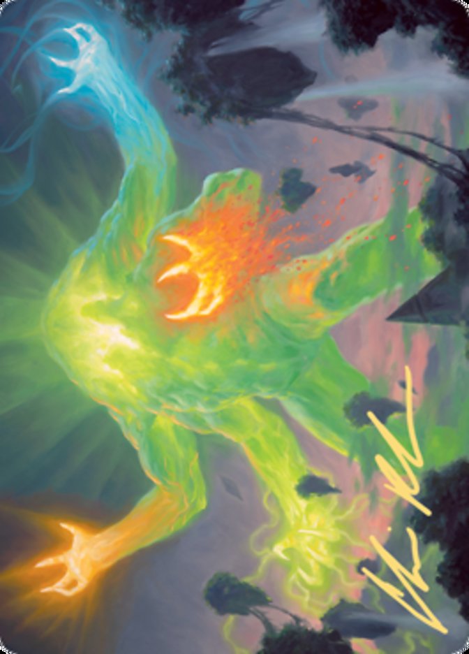 Omnath, Locus of Creation Art Card (Gold-Stamped Signature) [Zendikar Rising Art Series] | Arkham Games and Comics