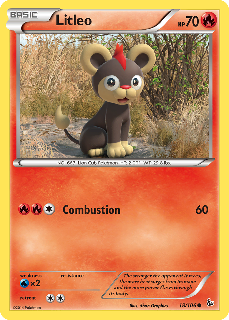 Litleo (18/106) [XY: Flashfire] | Arkham Games and Comics