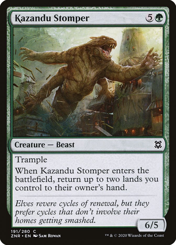 Kazandu Stomper [Zendikar Rising] | Arkham Games and Comics