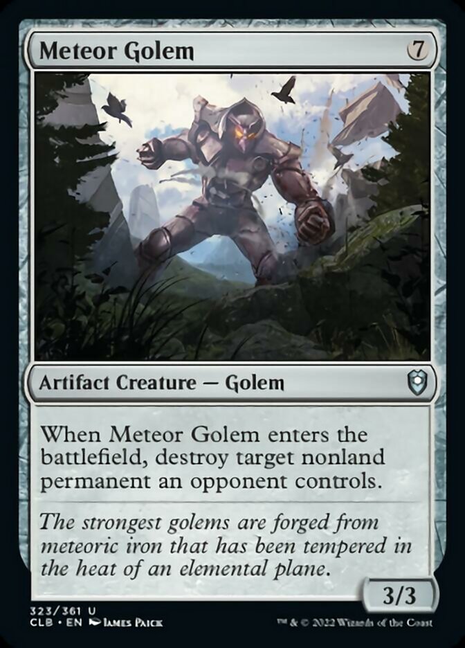 Meteor Golem [Commander Legends: Battle for Baldur's Gate] | Arkham Games and Comics