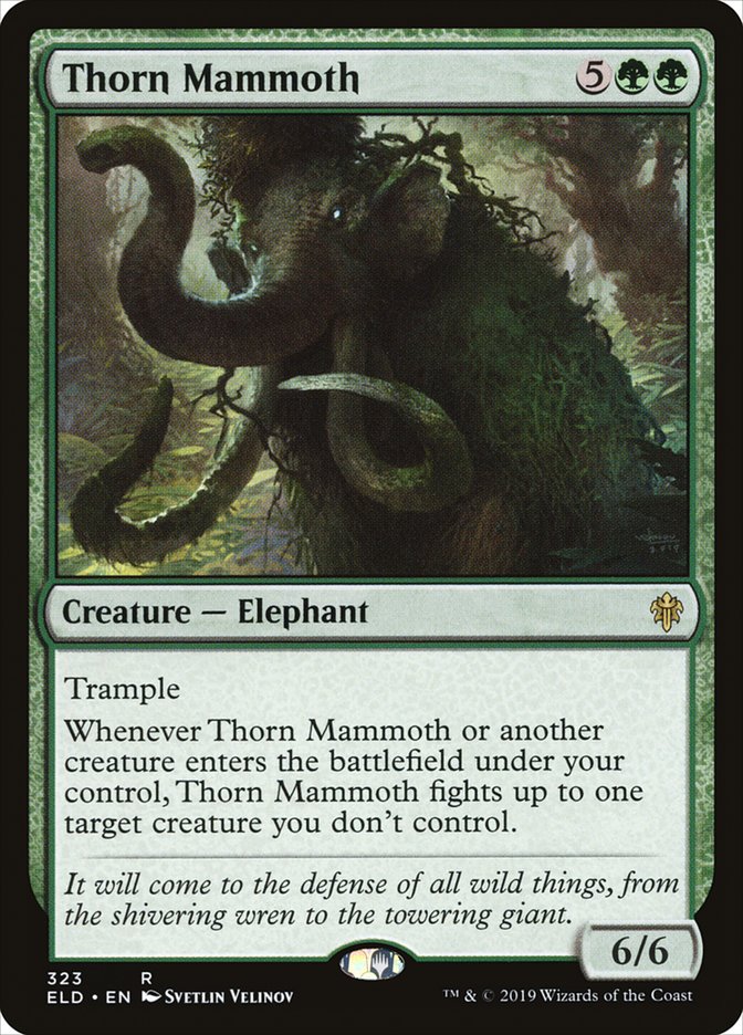 Thorn Mammoth [Throne of Eldraine] | Arkham Games and Comics