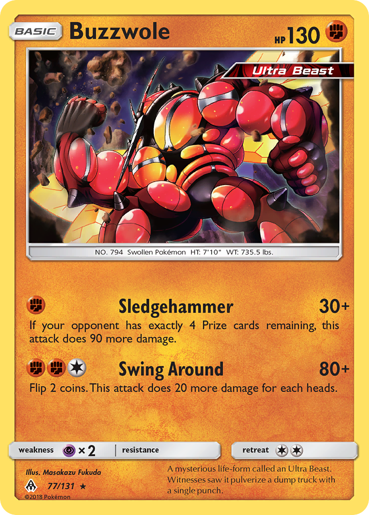 Buzzwole (77/131) [Sun & Moon: Forbidden Light] | Arkham Games and Comics