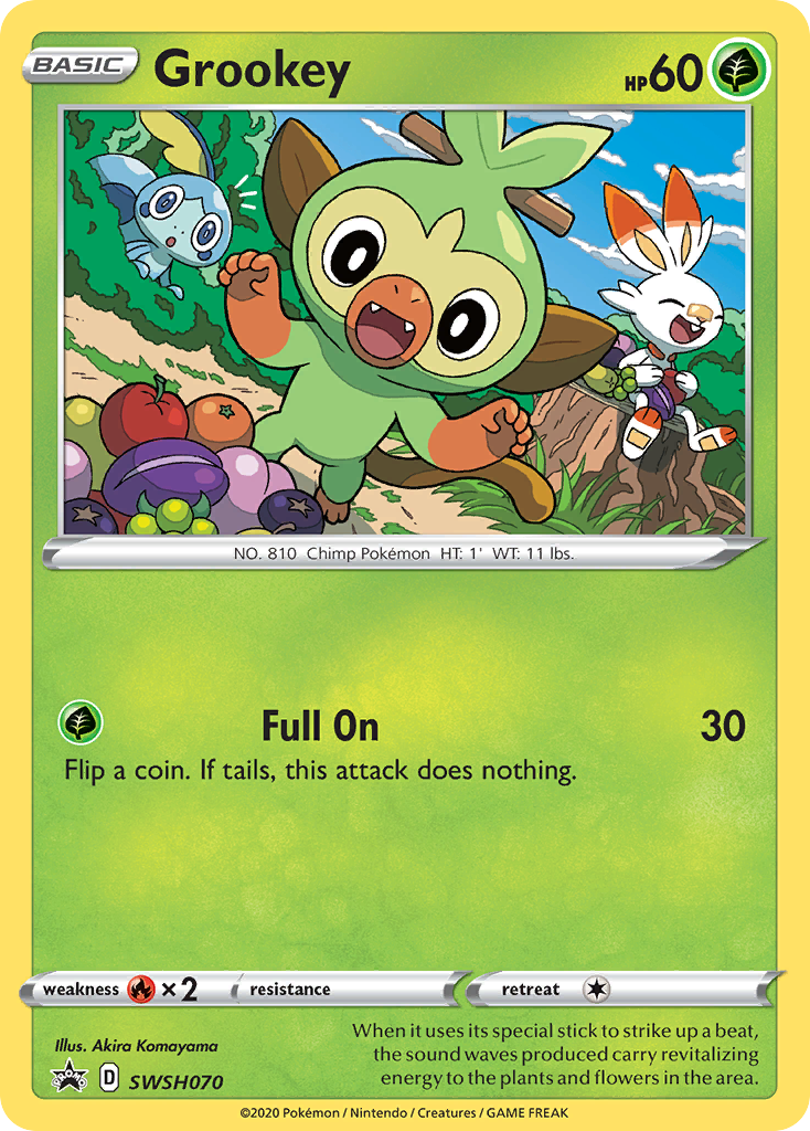 Grookey (SWSH070) [Sword & Shield: Black Star Promos] | Arkham Games and Comics