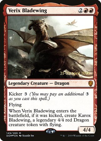 Verix Bladewing [Dominaria Promos] | Arkham Games and Comics