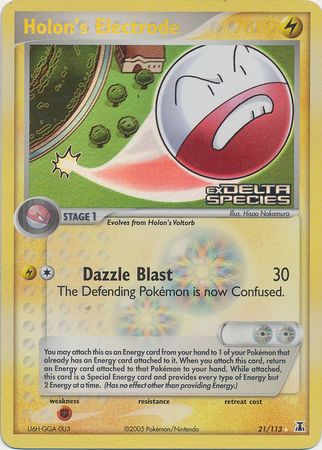 Holon's Electrode (21/113) (Stamped) [EX: Delta Species] | Arkham Games and Comics