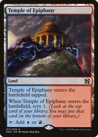 Temple of Epiphany [Duel Decks: Elves vs. Inventors] | Arkham Games and Comics