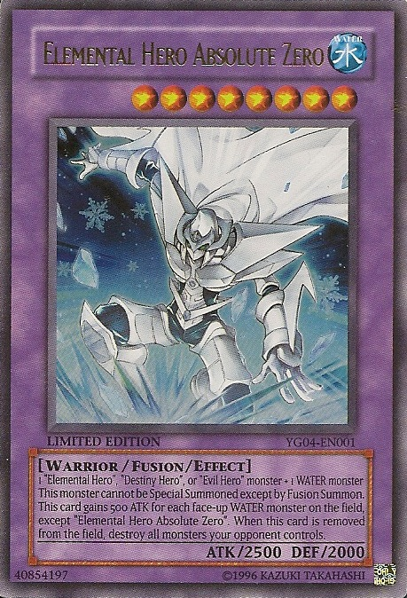 Elemental Hero Absolute Zero [YG04-EN001] Ultra Rare | Arkham Games and Comics