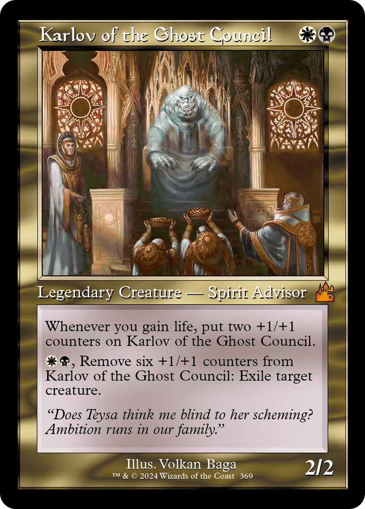 Karlov of the Ghost Council (Retro Frame) [Ravnica Remastered] | Arkham Games and Comics