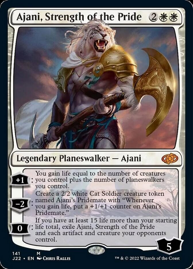 Ajani, Strength of the Pride [Jumpstart 2022] | Arkham Games and Comics