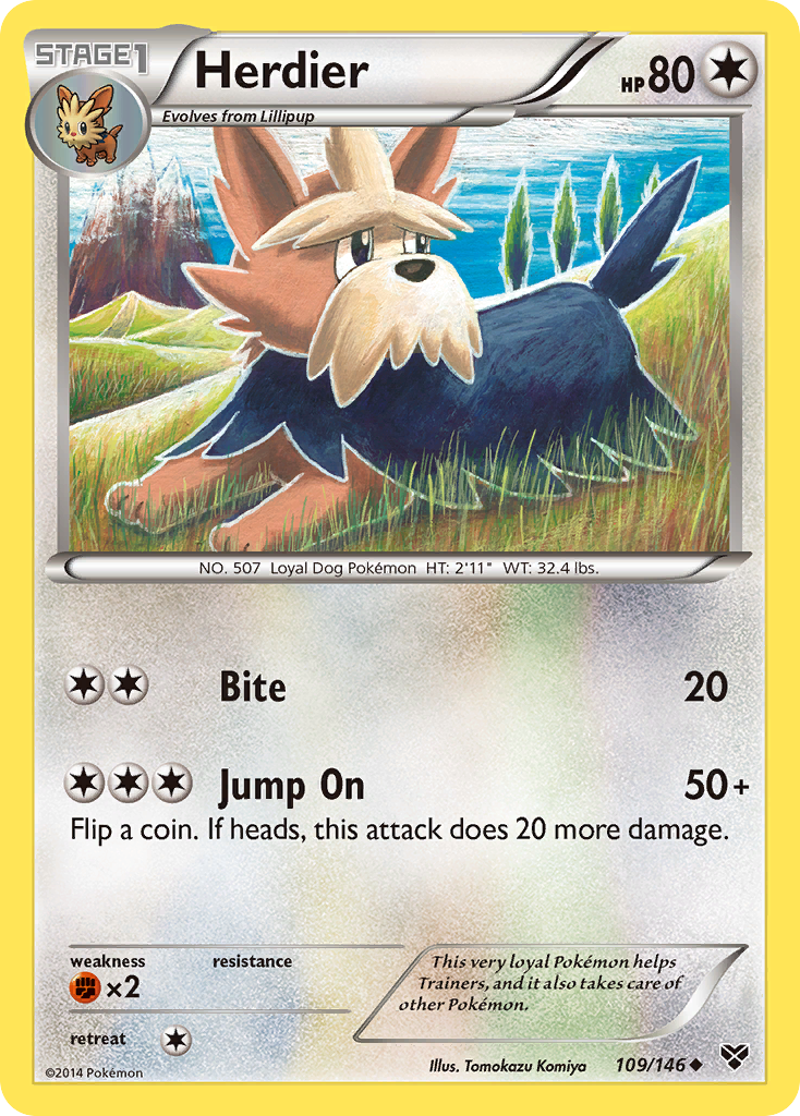 Herdier (109/146) [XY: Base Set] | Arkham Games and Comics