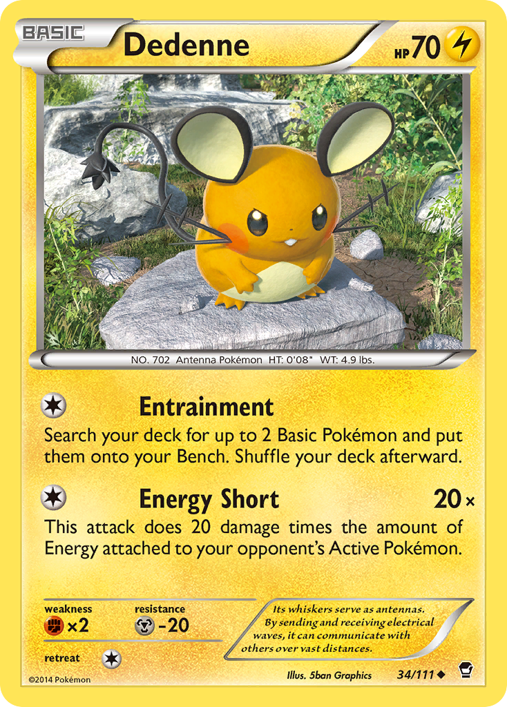 Dedenne (34/111) [XY: Furious Fists] | Arkham Games and Comics