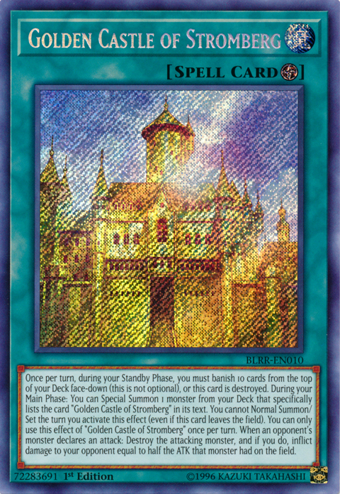 Golden Castle of Stromberg [BLRR-EN010] Secret Rare | Arkham Games and Comics