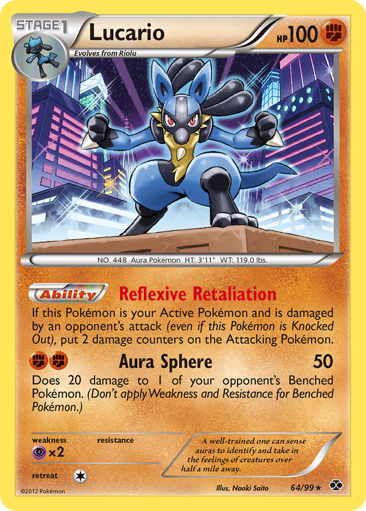 Lucario (64/99) [Black & White: Next Destinies] | Arkham Games and Comics