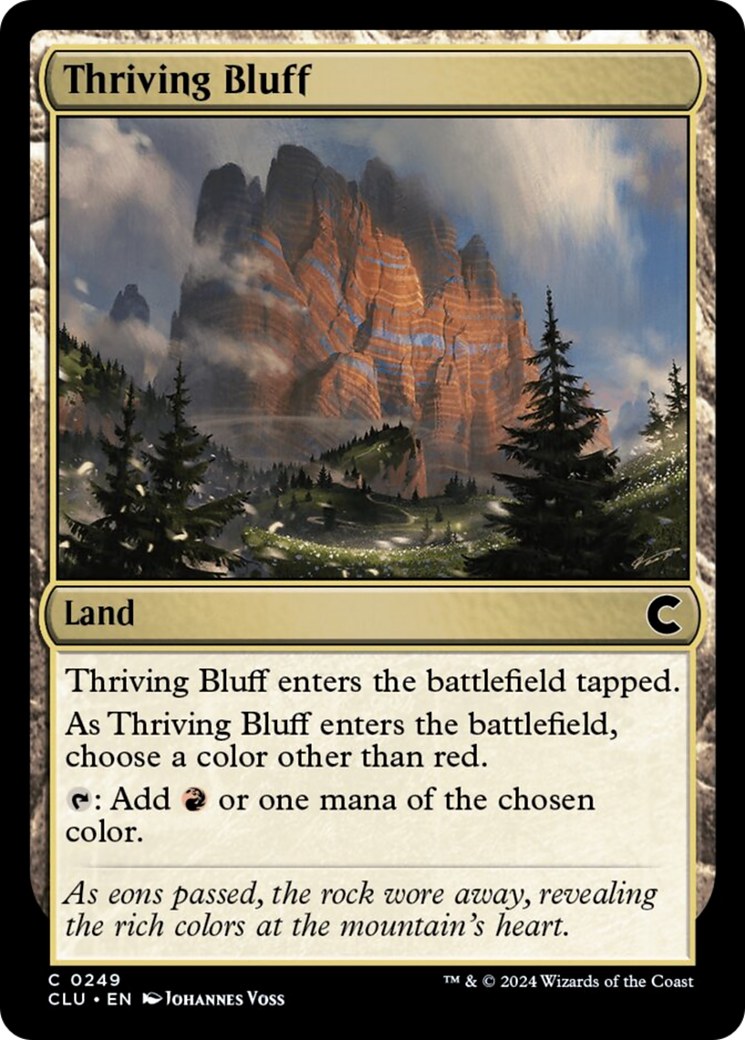 Thriving Bluff [Ravnica: Clue Edition] | Arkham Games and Comics